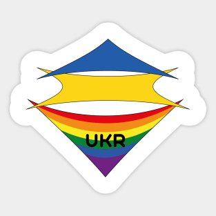 Ukraine pride flag Sticker